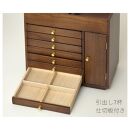 持ち手付&nbsp;すっ桐ボックス&nbsp;ブラウン&nbsp;約幅30.5×奥行18×高さ28.5cm&nbsp;AKU1044771