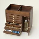 持ち手付&nbsp;すっ桐ボックス&nbsp;ブラウン&nbsp;約幅30.5×奥行18×高さ28.5cm&nbsp;AKU1044771