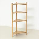 Bamboo&nbsp;コーナーラック4段&nbsp;ナチュラル&nbsp;約幅34×奥行34×高さ99cm&nbsp;AKU1044765