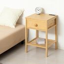 Bamboo&nbsp;サイドテーブル&nbsp;ナチュラル&nbsp;約W40×D40×H61cｍ&nbsp;AKU1044768