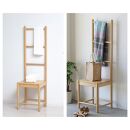 Bamboo&nbsp;ラダーチェア&nbsp;ナチュラル&nbsp;約幅38×奥行35.5×高さ128.5(SH42)cm&nbsp;AKU1044769