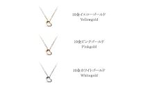 【心葉/京都kokoroba&nbsp;kyoto】K10&nbsp;天然ダイヤモンド×ハートモチーフネックレス「ピンクゴールド」