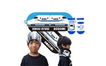 鉄道グッズセット（鉄マフぼうと子ども用くつした）のぞみ