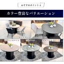 【ウォールナット】ダイニングテーブル&nbsp;円卓&nbsp;単品&nbsp;大理石風&nbsp;幅105cm&nbsp;4人掛け&nbsp;シェリー&nbsp;食卓テーブル