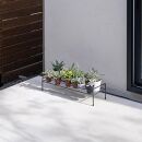 98915700&nbsp;シンプルプラントスタンド&nbsp;スクエア&nbsp;S&nbsp;約幅60.5cm×奥行20.5cm×高さ15cm