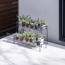 98915700&nbsp;シンプルプラントスタンド&nbsp;スクエア&nbsp;S&nbsp;約幅60.5cm×奥行20.5cm×高さ15cm