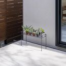 98916400&nbsp;シンプルプラントスタンド&nbsp;スクエア&nbsp;M&nbsp;約幅60.5cm×奥行20.5cm×高さ35cm