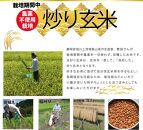 炒り玄米1kg　栽培期間中農薬不使用　静岡市葵区産