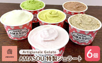 AMASOU Artigianale Gelato Box6【特製ジェラート100ml×6個】