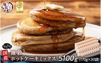小麦粉不使用 雑穀ホットケーキミックス 5100g(170g×30袋)