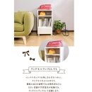 キャスター付き ワゴン 木製 収納棚 大川家具 国産 電話台 完成品 会縁 ブラウン 【 収納棚 チェスト 薄型 ファックス台 ラック リビング収納 サイドワゴン 収納 日本製 プリンター台 キャビネット サイドテーブル