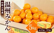 ［先行予約］［2026年11月初旬から11月末頃順次発送］&nbsp;和歌山県産温州みかん&nbsp;約5kg（40個～60個）秀品&nbsp;こだわり農家厳選！［KG31］