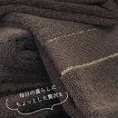 【フェイス5枚組】スーピマ綿フェイスタオル&nbsp;34×80cm&nbsp;クレF5-BR