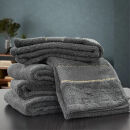 【フェイス5枚組】スーピマ綿フェイスタオル&nbsp;34×80cm&nbsp;クレF5-GY