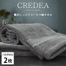 【バスタオル2枚組】スーピマ綿バスタオル 60×120cm クレB2-GY