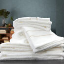 【フェイス4枚・バス2枚セット】スーピマ綿タオルセット&nbsp;クレF4B2-WH