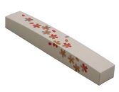 紀州漆器 文鎮 ペーパーウェイト 長型 白 桜【YG148】