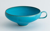 【瑞光窯-ZUIKOU-】スープカップ ペアセット(ターコイズブルー/青)［ 京都 京焼 陶磁器 清水焼 窯元 マグカップ サラダボウル 鉢 180ml 適量サイズ おしゃれ 人気 おすすめ 食器 うつわ 陶器 お取り寄せ 通販 送料無料 ふるさと納税 ］