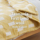 【ダブルサイズ】洗えるタスマニアラムウール混毛布&nbsp;180×200cm&nbsp;&nbsp;OTW-W-YE