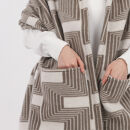 【ポケット付】洗えるタスマニアラムウール混大判ストール&nbsp;ブラウン&nbsp;70×180cm&nbsp;&nbsp;OTW-7018-BR