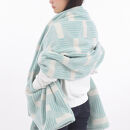 【ポケット付】洗えるタスマニアラムウール混大判ストール&nbsp;グリーン&nbsp;70×180cm&nbsp;&nbsp;OTW-7018-GR