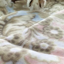 椿オイル加工&nbsp;ふんわり綿毛布&nbsp;シングルサイズ&nbsp;約140×200cm&nbsp;ブルー&nbsp;CNM-300-BL