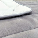 ［シングル］吸湿発熱あったかボリューム敷パッド&nbsp;約100×205cm&nbsp;グレー1枚&nbsp;HTP-40S-GY