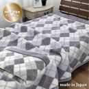 ［ロング］吸湿発熱ボリューム2枚合せ毛布&nbsp;約140×220cm&nbsp;グレー1枚&nbsp;JM-2203LGY