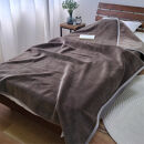 【スーパーロングサイズ】洗える&nbsp;ふんわり軽量毛布&nbsp;140×220cm&nbsp;ブラウン&nbsp;NM-1422-BR