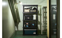 プラスチックラック5段&nbsp;PLR-9145&nbsp;ブラック