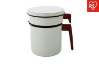 活性炭オイルポット９００ｍｌ　カートリッジ1個付　H-OP900　ホワイト