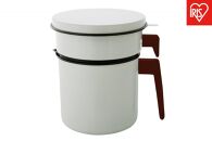 活性炭オイルポット１２００ｍｌ　カートリッジ1個付　H-OP1200　ホワイト