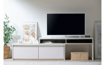 テレビ台&nbsp;伸縮テレビ台&nbsp;STS-100U-OW&nbsp;オフホワイト