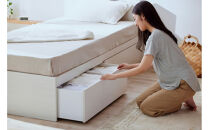 ベッド  収納ベッド宮付き DSBM-S オフホワイト