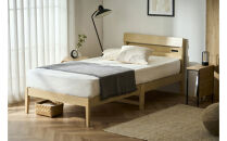 ベッド&nbsp;&nbsp;組立簡単すのこベッド　宮付き&nbsp;ESB03-S&nbsp;ナチュラル