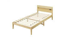 ベッド&nbsp;&nbsp;組立簡単すのこベッド　宮付き&nbsp;ESB03-S&nbsp;ナチュラル