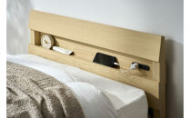 ベッド&nbsp;&nbsp;組立簡単すのこベッド　宮付き&nbsp;ESB03-S&nbsp;ナチュラル