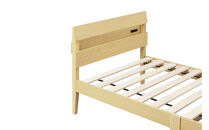 ベッド&nbsp;&nbsp;組立簡単すのこベッド　宮付き&nbsp;ESB03-S&nbsp;ナチュラル