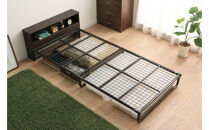 ベッド&nbsp;&nbsp;フレームベッド　ヘッドボード付き&nbsp;FMB-SB&nbsp;ブラウン