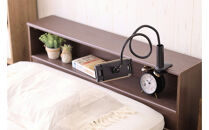 ベッド&nbsp;&nbsp;フレームベッド　ヘッドボード付き&nbsp;FMB-SB&nbsp;ブラウン