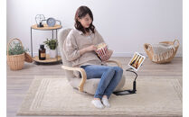 イス&nbsp;ウッドアームチェア回転タイプ&nbsp;WAC-K&nbsp;ベージュ