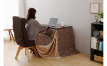 イス&nbsp;回転ファブリックチェア&nbsp;FACN-K&nbsp;ブラウン