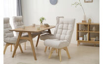 イス&nbsp;回転ファブリックチェア&nbsp;FACN-K&nbsp;アイボリー