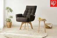 イス&nbsp;回転ファブリックチェア&nbsp;FACN-KH&nbsp;ブラウン