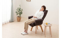 イス&nbsp;回転ファブリックチェア&nbsp;FACN-KH&nbsp;ブラウン