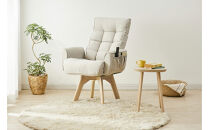 イス&nbsp;回転ファブリックチェア&nbsp;FACN-KH&nbsp;アイボリー