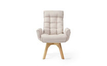 イス&nbsp;回転ファブリックチェア&nbsp;FACN-KH&nbsp;アイボリー