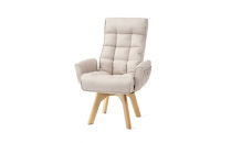 イス&nbsp;回転ファブリックチェア&nbsp;FACN-KH&nbsp;アイボリー