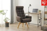 イス&nbsp;回転ファブリックチェア　ハイバック&nbsp;FACN-KHB&nbsp;ブラウン