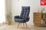 イス&nbsp;回転ファブリックチェア　ハイバック&nbsp;FACN-KHB&nbsp;ブルー